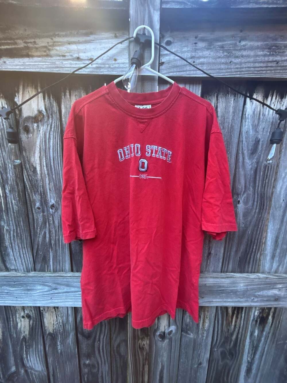 Lee Sport Ohio State Buckeyes T-Shirt Size XL Red Vintage